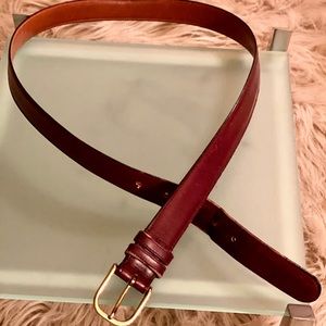Coach Burgundy Vintage Belt